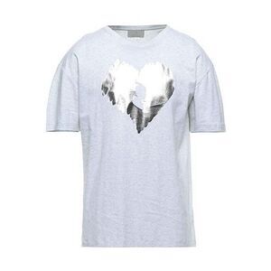 Roberta Scarpa Silver Foil Heart T Shirt NEW NWT